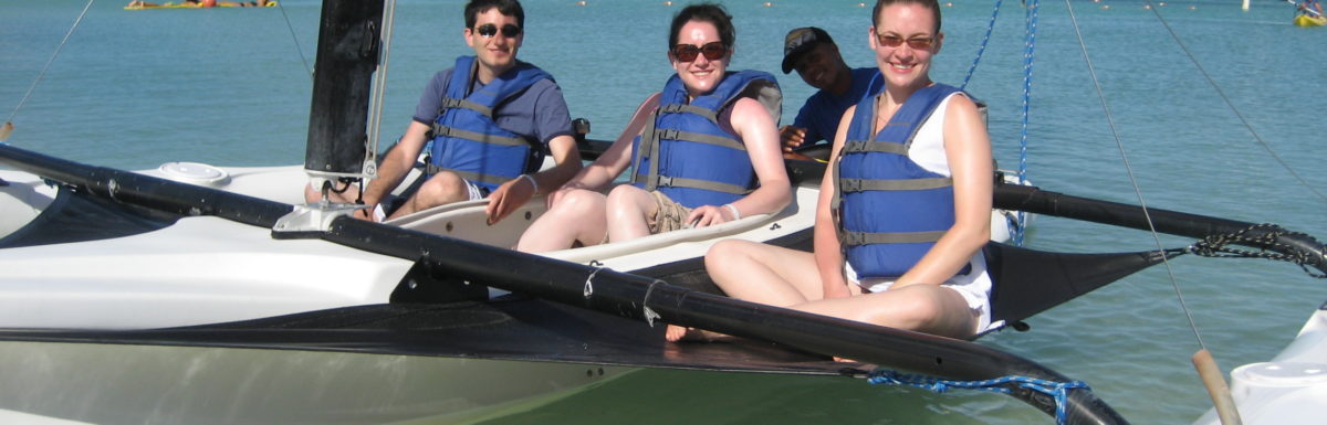 Adam, me and Jennifer on the boat